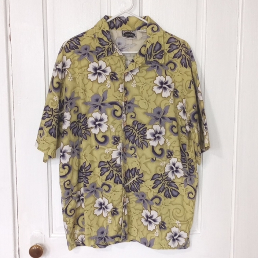 Men's Hawaiian Button Shirt